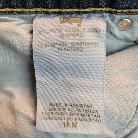 Levi's Jeans Womens 16 Bootcut 515 Button Flap Studded Mid Rise Stretch Denim - Picture 5 of 11